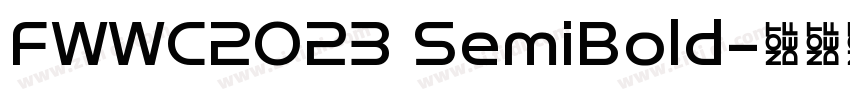 FWWC2023 SemiBold字体转换